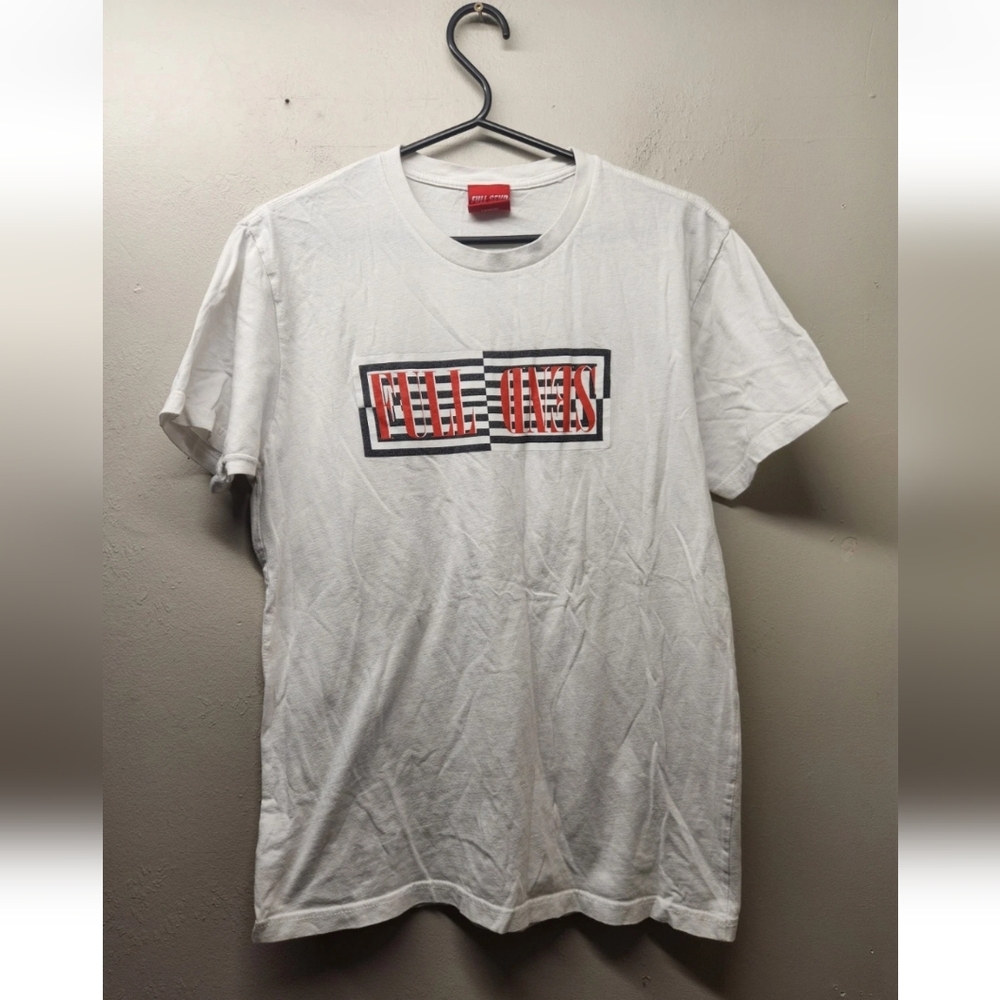 Full Send Nelk Boys Flip Logo T Shirt Men's Medium White